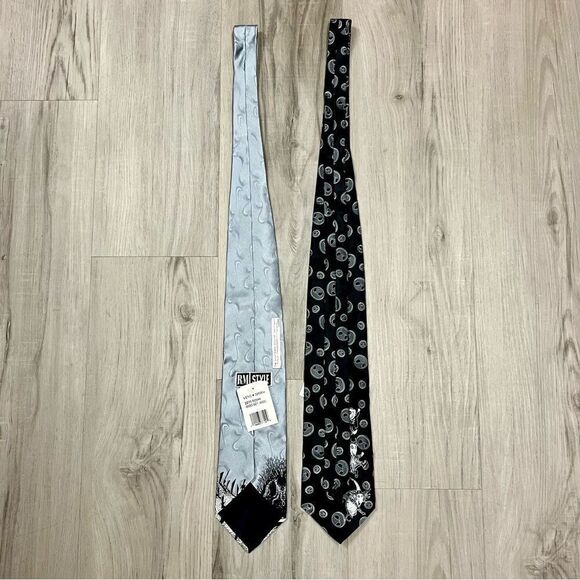 Set Vintage Nightmare Before Christmas collectible silk ties Glow in the dark - Picture 12 of 12
